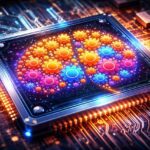 הדמיה של Claude AI כמוח דיגיטלי בתוך שבב מחשב מתקדם