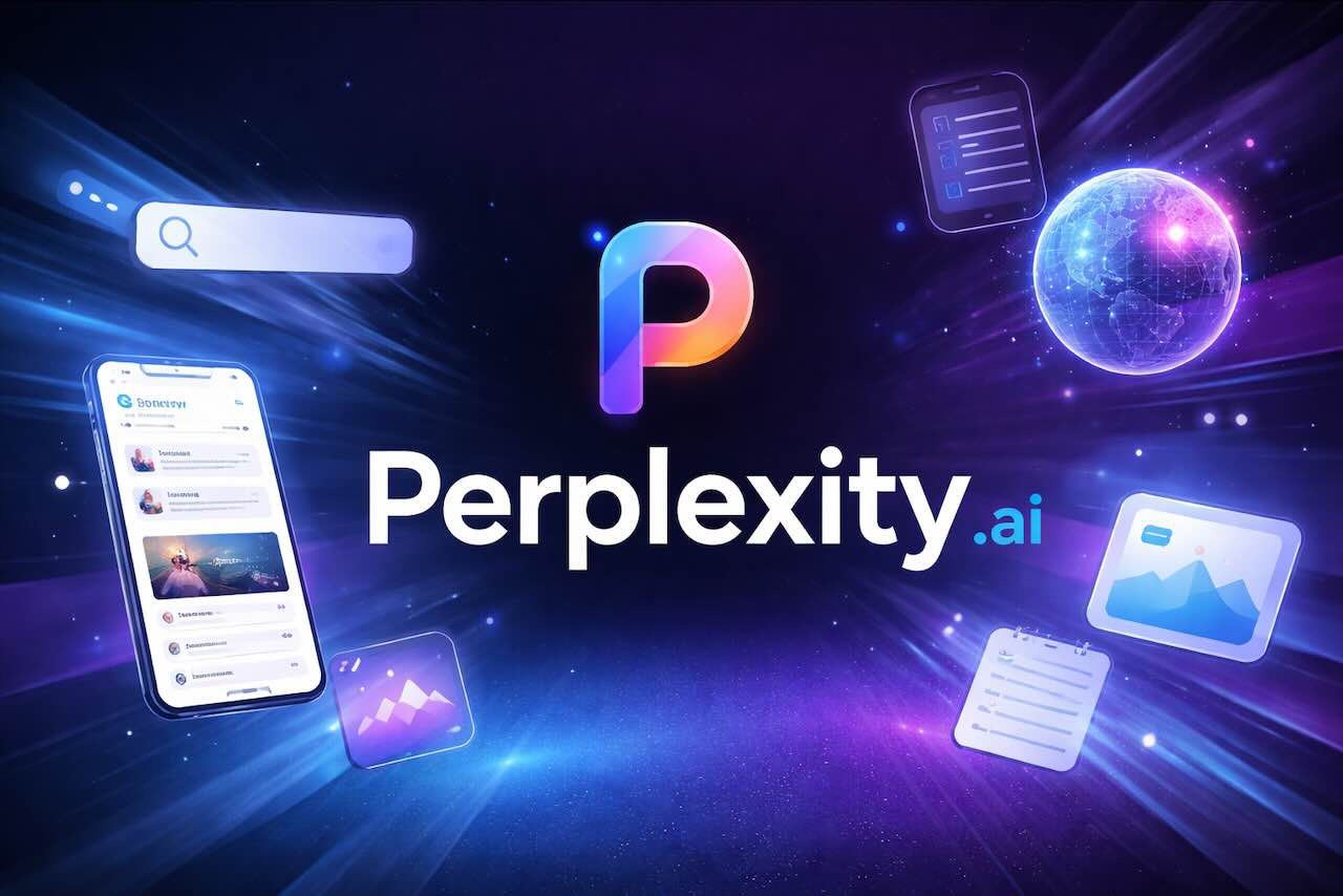 Perplexity AI ממשק חיפוש מבוסס מקורות עם לוגו רשמי – מדריך שימוש מתקדם